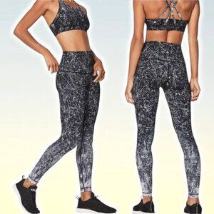 LULULEMON Wunder Under Hi-Rise Tight 28" Size 4 Alouette 50g Alpine White Black